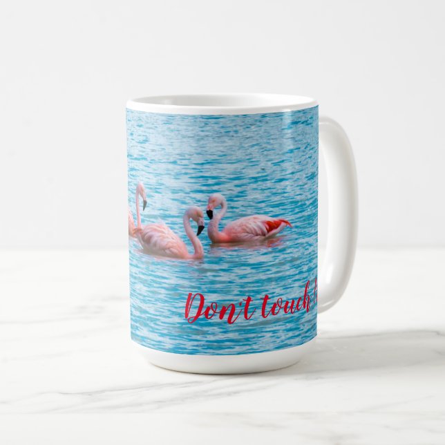 Caneca De Café Três flamingos no Laguna Amarga (Frente Esquerda)