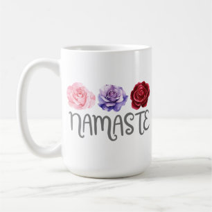 Caneca De Café Três Flores Namaste