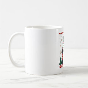Caneca De Café Três gatos engraçados camisola de Natal gato feio