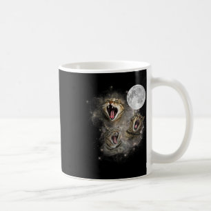 Caneca De Café Três Gatos Moon Engraçado Memória Maldita