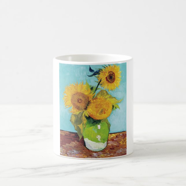 Caneca De Café Três Girassóis, Van Gogh (Centro)