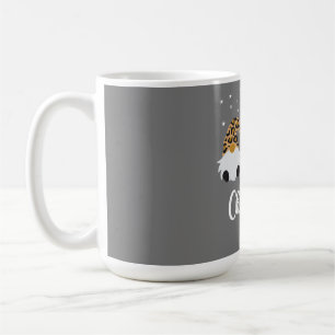 Caneca De Café Três Gnomos com Gnomo de Xadrez Leopardo