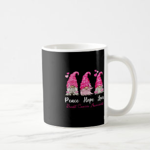 Caneca De Café Três Gnomos Esperança de Paz Ama Cancer de Mama Aw