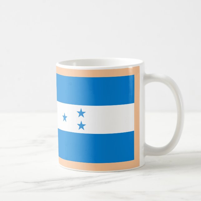 Caneca De Café Tres Honduranianos Leches Café Mug com Bandeira (Direita)