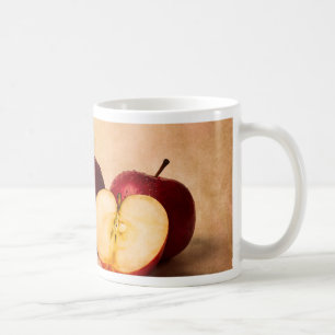 Caneca De Café Três Maçãs E Meio