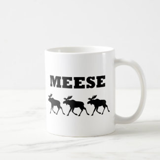 Caneca De Café Três Meese engraçado