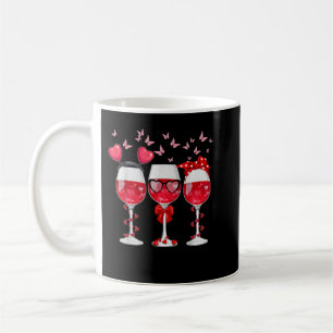 Caneca De Café Três Óculos Vinhos Coração Engraçados Dias de os n