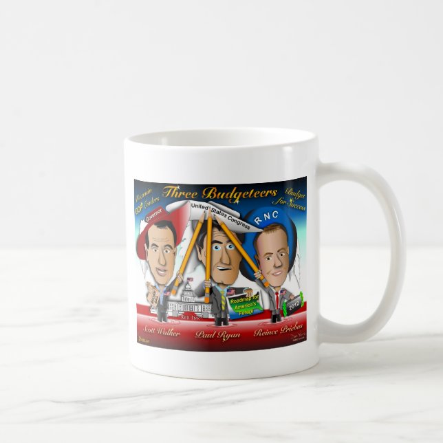 Caneca De Café Três Oficiais de Wisconsin (Direita)