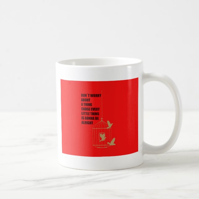 Caneca De Café Três Pássaros Pequenos (Direita)