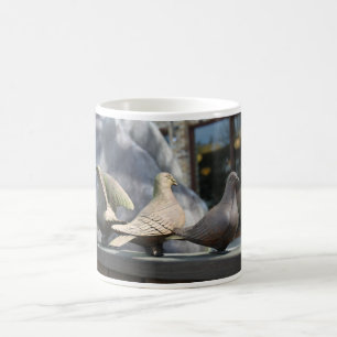 Caneca De Café Três pombos de madeira