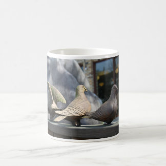 Caneca De Café Três pombos de madeira