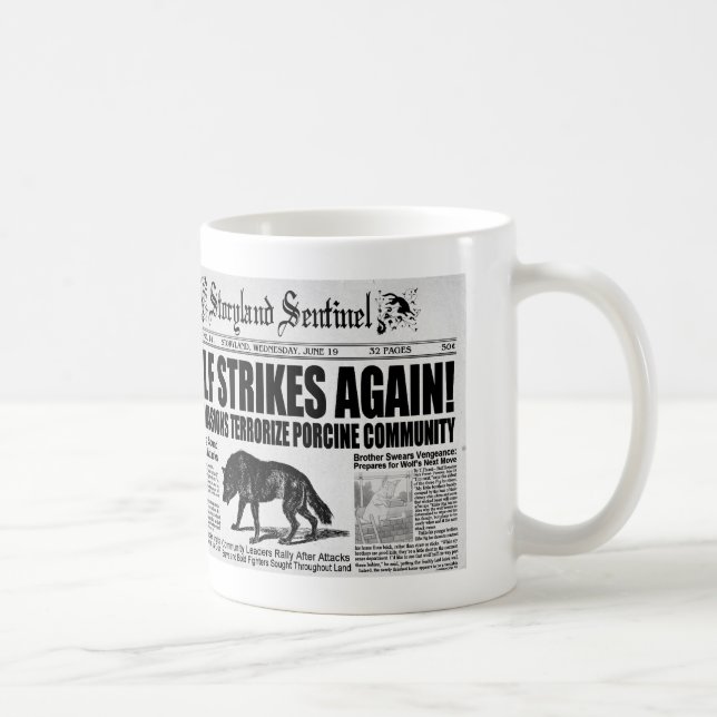 Caneca De Café Três porcos pequenos (Direita)