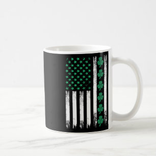 Caneca De Café Trevo da Bandeira Americana Irlandesa St Patricks