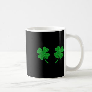 Caneca De Café Trevo da Sorte Irlandês no Peito Dia de São Patríc