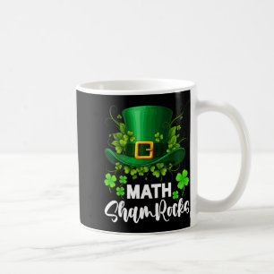 Caneca De Café Trevo de Matemática Dia de São Patrício Escola 