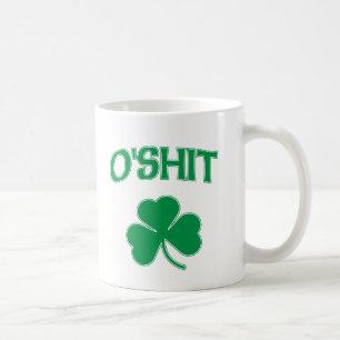 Caneca De Café Trevo de O'Shit Irsh