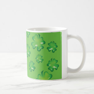 Caneca De Café trevo de quatro folhas do shamrock