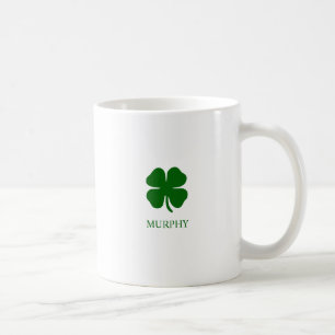 Caneca De Café Trevo de Quatro Folhas Personalizado Verde Esmeral