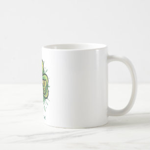 Caneca De Café Trevo de Sorte AF – Design Verde do Dia de São Pat