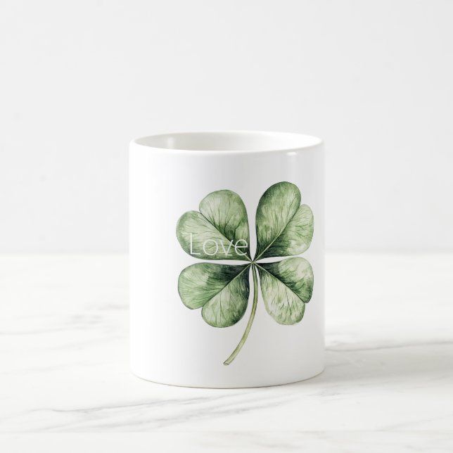 Caneca De Café Trevo Verde (Centro)