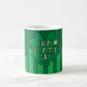 Caneca De Café Trevos do dia de St Patrick feliz
