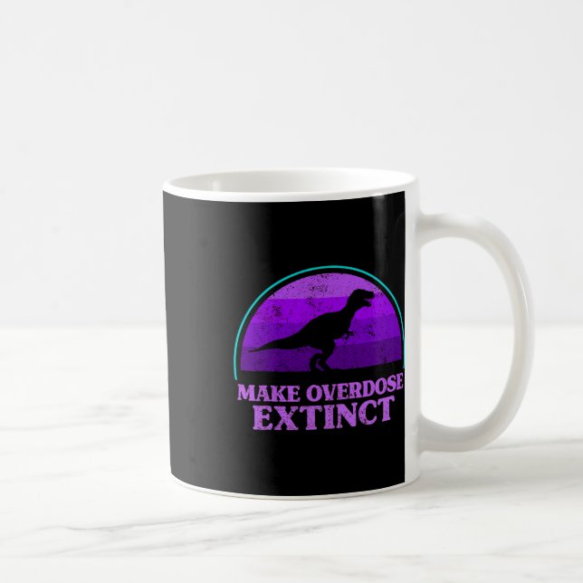 Caneca De Café Trex Dinossauro Roxo Fazer Sobredosagem Extinguir  (Direita)