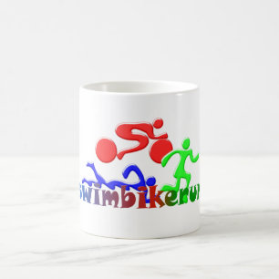Caneca De Café TRI figuras design da COR do funcionamento da