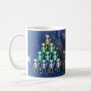 Caneca De Café Triângulo de alienígena