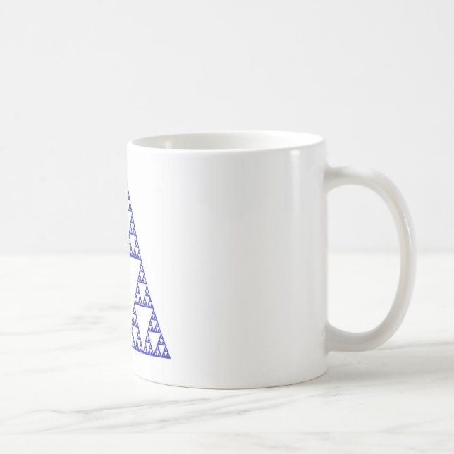 Caneca De Café Triângulo de Sierpinski (Direita)