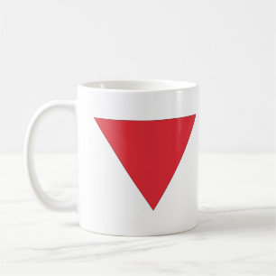 Caneca De Café Triângulo Vermelho Invertido