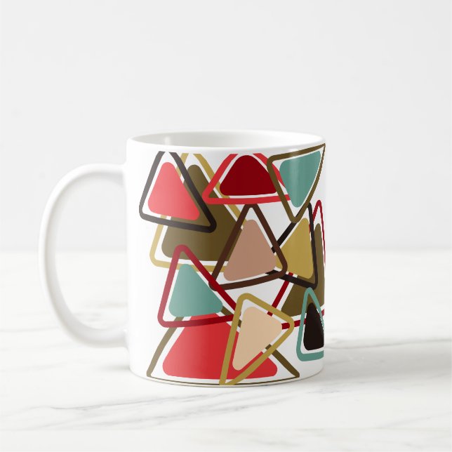 Caneca De Café Triângulos Espicosos (Esquerda)