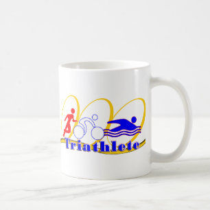 Caneca De Café Triathlete - Executar Natação de bicicleta