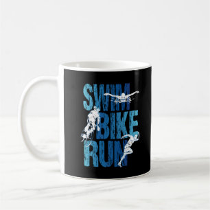Caneca De Café Triathlon - Natação Bike Run