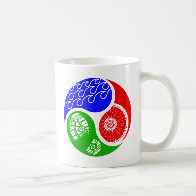 Caneca De Café Triathlon TRI Yin Yang (Direita)