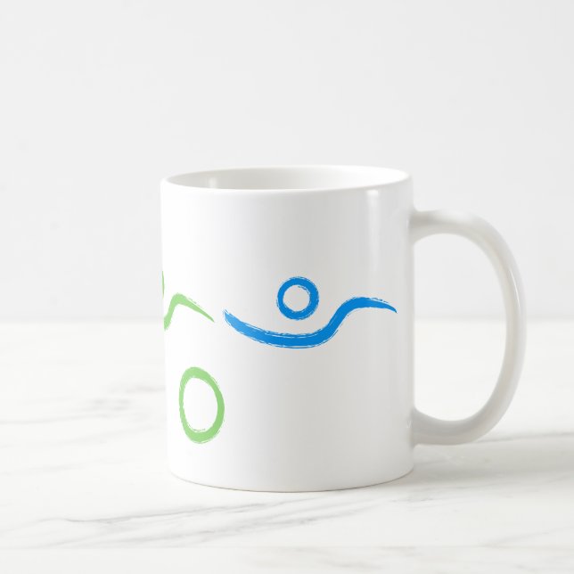 Caneca De Café Triatlo design legal e único (Direita)