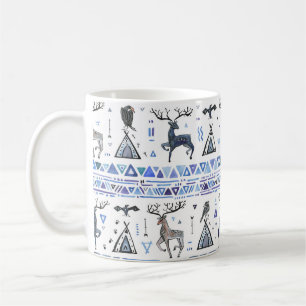 Caneca De Café Tribal, animais sonham, sem problemas.