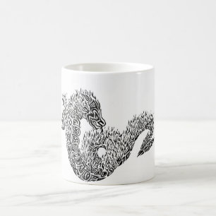 Caneca De Café tribal dragão