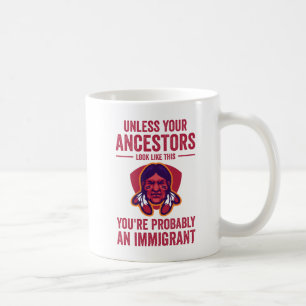 Caneca De Café Tribal Nativo Americano de História Indiana