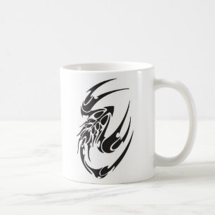 Caneca De Café Tribal Scorpion Design