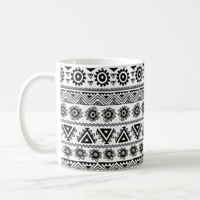 Caneca De Café Tribal sem descontinuidades (Esquerda)
