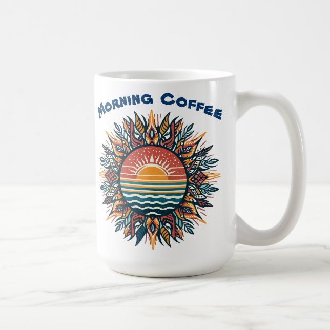 Caneca De Café Tribal Summer Sun (Direita)
