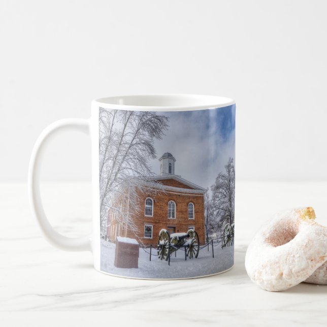 Caneca De Café Tribunal do Condado de Iron (Com Donut)