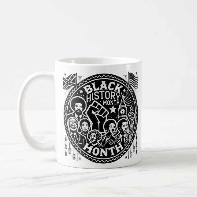 Caneca De Café Tributação do Mês da História Negra (Esquerda)