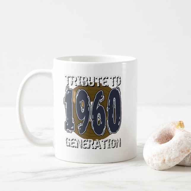 Caneca De Café Tribute to 1960 generation anniversaire (Com Donut)