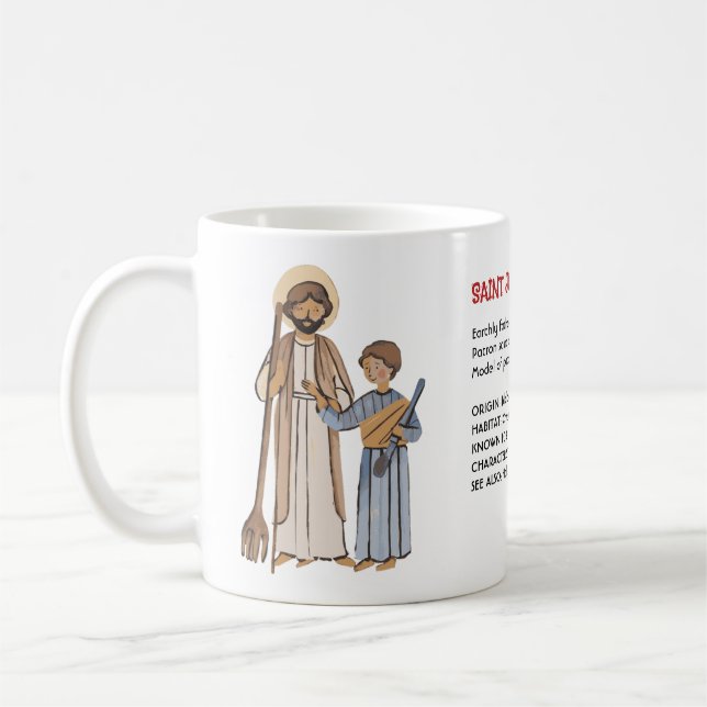 Caneca De Café Tributo ao Léxico de São José – Modelo de Devoção (Esquerda)