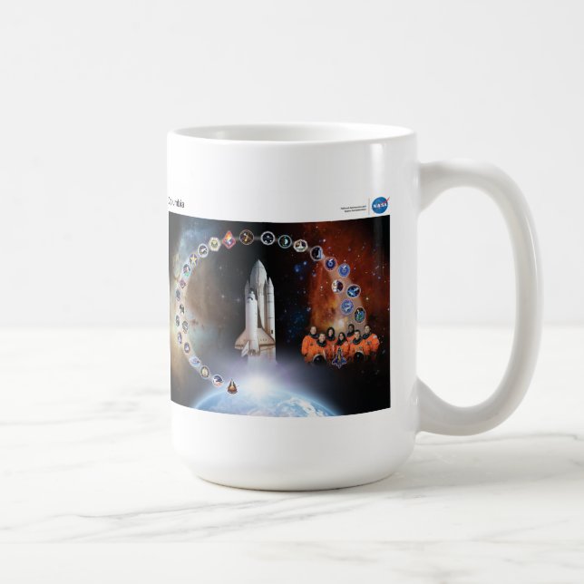 Caneca De Café Tributo da NASA ao vaivém espacial Colômbia (Direita)