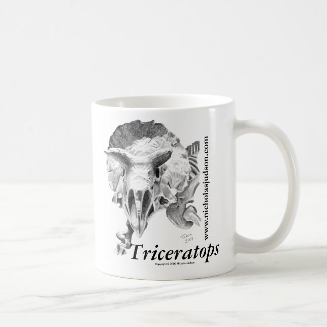 Caneca De Café Triceratops (Direita)