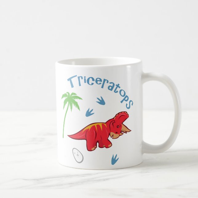 Caneca De Café Tricerátops Cujos (Direita)
