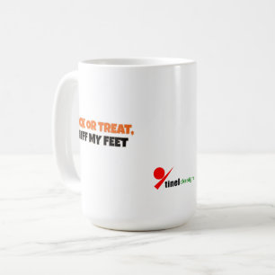 Caneca De Café Trick or Treat, Cheire Meus Pés Halloween Divert
