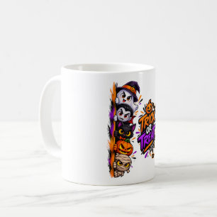 Caneca De Café Trick or Treat – Esquadrão Assustador de Halloween